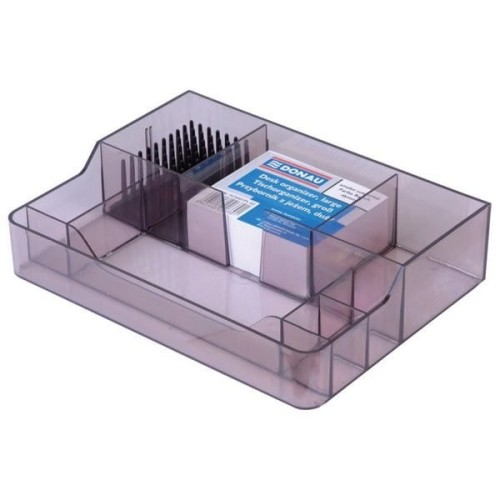 Przybornik na biurko z jeżem DONAU dymny.jpg