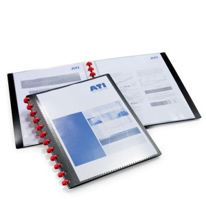 Teczka/album ofertowy DURALOOK EASY PLUS A4 20 kieszeni czarny /242701/