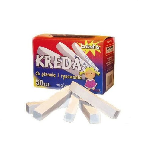 Kreda biała do tablic kwadratowa B4 Marbor 50szt.jpg