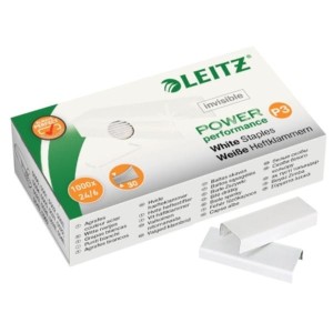 Zszywki 24/6 LEITZ białe 1000szt  /55540000/