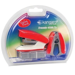 Zszywacz Panta Plast Trendy 45M/Z3 czerwony+ rozszywacz + zapas zszywek /428005405/