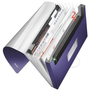 Teczka z 6 przegródkami LEITZ Style niebieska /39570069/