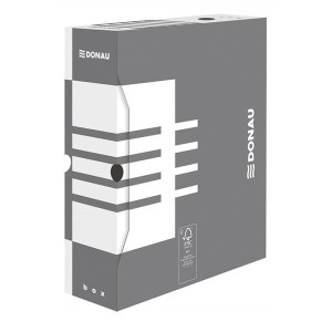 Pudło archiwizacyjne DONAU 100 mm szaro białe /7661301FSC-13/