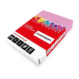 Papier ksero kolor EMERSON A4/80 różowy / pink /xem408007/