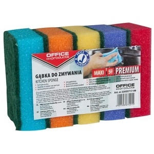 Gąbka do zmywania/do naczyń OFFICE PRODUCTS PREMIUM duża 5szt. /22035717-99/