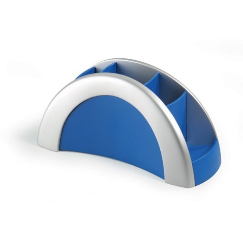 Przybornik na biurko DURABLE VEGAS srebrno-niebieski.jpg