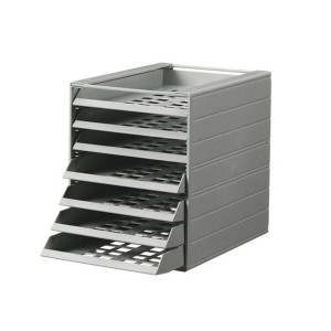 Pojemnik z 7 szufladami A4 IDEALBOX BASIC do montaż  szary /1712002050/