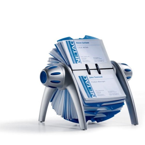 Wizytownik obrotowy DURABLE VISIFIX FLIP srebrny.jpg