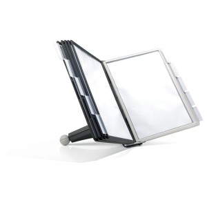 Zestaw 10 paneli prezentacyjnych na biurko DURABLE SHERPA szaro-czarny /563222/