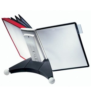 Zestaw 10 paneli prezentacyjnych na biurko DURABLE SHERPA czerwono-czarny /563200/