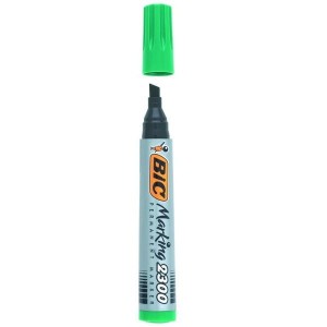 Marker permanentny ścięty BIC 2300 zielony 1szt. /8209233/