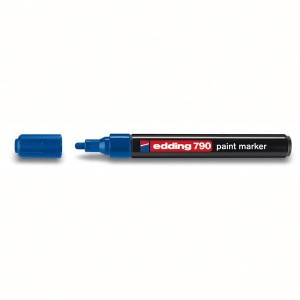 Marker olejowy okrągły 2,0-3,0 mm EDDING 790 niebieski 1szt.  / ED-790003/