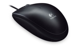 Mysz optyczna przewodowa LOGITECH B100 BLACK czarna /910-003357/