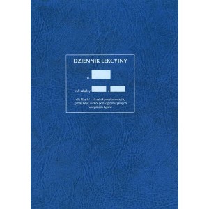 Druk Dziennik Lekcyjny MEN I/3 IV-VIII A4 TYPOGRAF /02097/