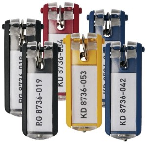 Zawieszki do kluczy KEY CLIP mix kolorów 6 sztuk /195700/