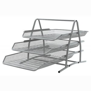Zestaw na biurko Q-CONNECT Office Set metalowy 3 szufladki srebrny /KF00822/