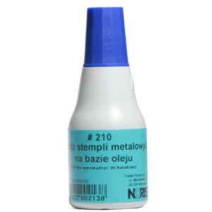 Tusz do stempli metal NORIS 210s niebieski /NO210NI /