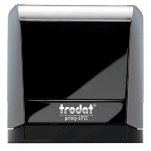 Pieczątka TRODAT 4913 szara, poduszka czarna, 58x22mm, 1 szt.