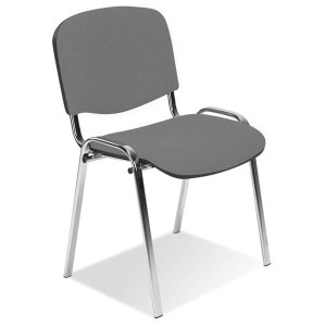 Krzesło Iso Chrom czarne-szare c-73 /Towar pod zamówienie - termin do ustalenia/