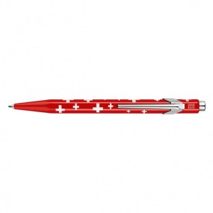 Długopis automatyczny CARAN D'ACHE 849 SWISS FLAG M czerwony 1 szt /CD849-253/
