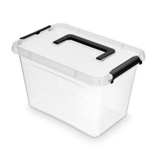 Pojemnik do przechowywania zamykany z rączką 200x180x290mm 6,5L ORPLAST SIMPLE BOX transparentny 1szt /OR-1333SB/