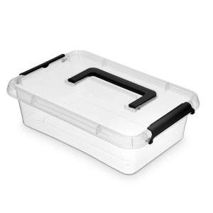 Pojemnik do przechowywania zamykany z rączką 200x80x290mm 3,1l ORPLAST SIMPLE BOX transparentny 1 szt /OR-1313SB/