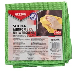 Ścierka z mikrofibry OFFICE PRODUCTS 30x30 cm mix kolorów /22035311-99/