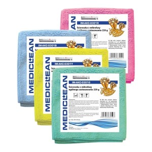 Ściereczka z mikrofazy 40x40cm 220g zielona 1szt. /IM-AKC-0302G/