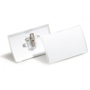 Identyfikator CLICK FOLD 40x75mm z kombi klipem 25 sztuk /821119/