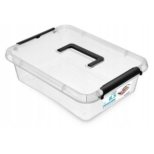 Pojemnik do przechowywania zamykany z rączką 290x110x390mm 8,5L ORPLAST SIMPLE BOX transparentny 1 szt /OR-1513SB/