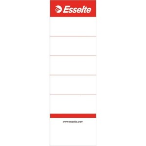 Etykiety papierowe do segregatora wsuwane 75mm 50x158mm 10etykiet esselte białe /810801 /