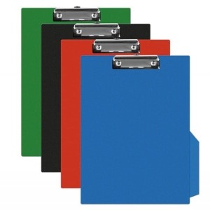 Deska z klipem A4 pojedyncza Q-CONNECT PVC czerwona /KF01298/