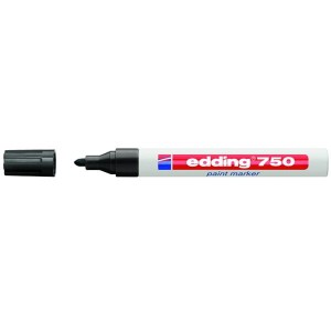 Marker olejowy okrągły  2,0-4,0mm EDDING 750 czarny 1szt. /ED-750001/