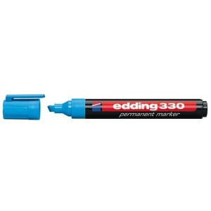 Marker permanentny ścięty EDDING 330ED niebieski /330/3/N/