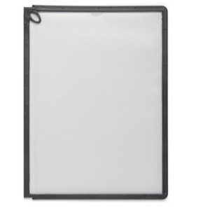 Panele SHERPA® PLUS panele A4 pionowe z możliwością otwarcia, czarne, 1 szt.