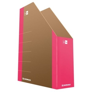 Pojemnik na czasopisma DONAU LIFE karton 80 różowy /3550001FSC-30/