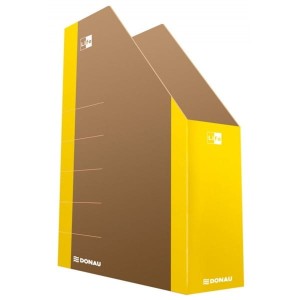 Pojemnik na czasopisma DONAU LIFE karton 80 żółty /3550001FSC-11/