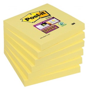Notes samoprzylepny 76X76mm SUPER STICKY 654-6SSCY-EU żółty 90 kartek /3M-70005197911/