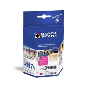 Tusz Zamienny do BROTHER LC980/1100M marki Black Point, magenta