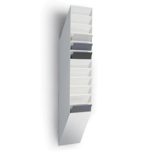 Pojemniki na dokumenty pionowe A4 FLEXIBOXX 12 szt. kolor biały /1709763010/