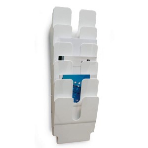 Pojemniki na dokumenty pionowe A4 FLEXIPLUS 6 szt. kolor biały /1700008011/