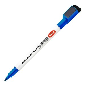 Marker suchościeralny okrągły 1,0mm TOMA 268 z magnesem i ścierakiem niebieski 1szt. /268-12/