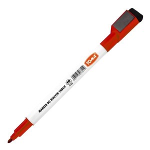 Marker suchościeralny okrągły 1,0mm TOMA 268 z magnesem i ścierakiem czerwony 1szt. /268-22/