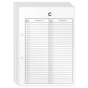 Druk karta do akt osobowych C A4 BIURFOL 1szt. /DRU-055C/