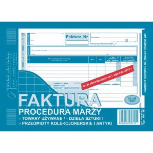 Druk samokopiujący faktura procedura marży A5 80 kartek MICHALCZYK I PROKOP /195-3E/