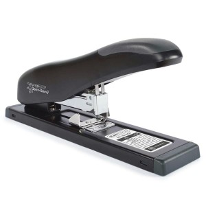 Zszywacz plastikowy do 100 kartek na zszywki 24/6 RAPESCO ECO HD-100 z powłoką antybakteryjną czarny /1276/