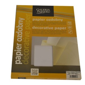 Papier ozdobny A4/100g HOLLAND biały 50szt. /206301/