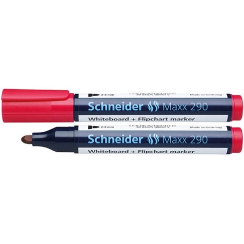 MARKER SUCHOŚCIERALNY SCHNEIDER MAXX 290 OKRĄGŁY CZERWONY.jpg
