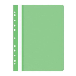 Skoroszyt OFFICE PRODUCTS A4 miękki, wpinany, jasnozielony /21104121-15/
