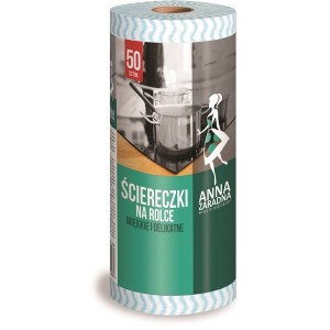 Ściereczki na rolce ANNA ZARADNA niebieska fala 50szt. /ST-AZ-012961/